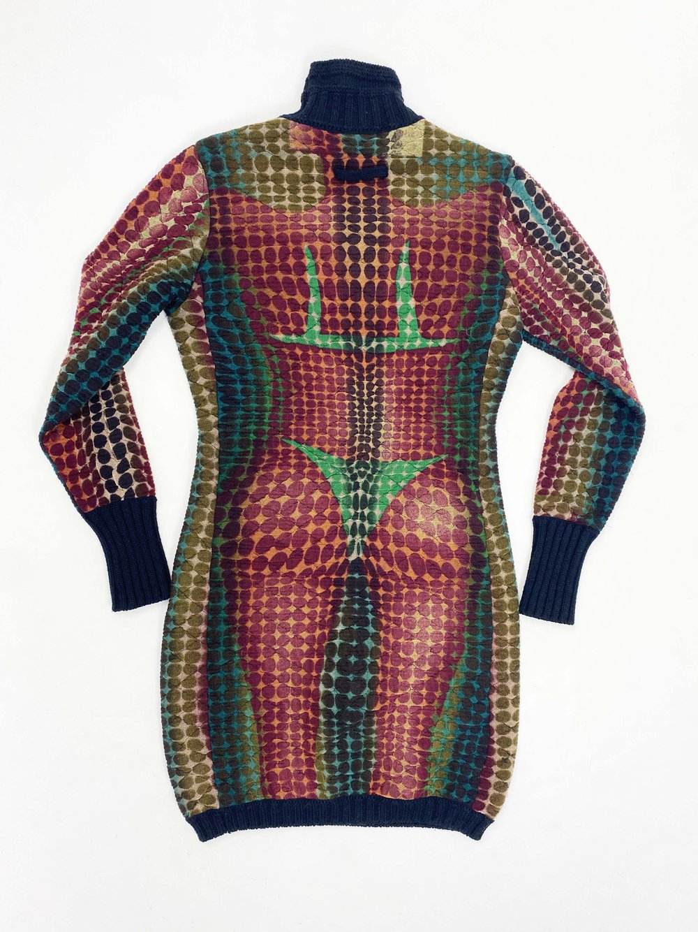 Jean Paul Gaultier F/W 1995 cyber dot sweater dress — JAMES Jean Paul Gaultier F/W 1995 cyber dot sweater dress — JAMES